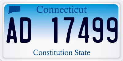 CT license plate AD17499