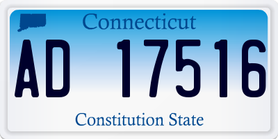 CT license plate AD17516