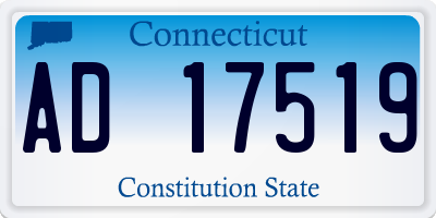 CT license plate AD17519