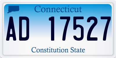 CT license plate AD17527