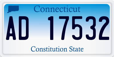 CT license plate AD17532