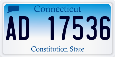CT license plate AD17536