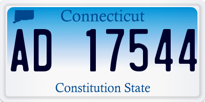 CT license plate AD17544