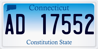 CT license plate AD17552