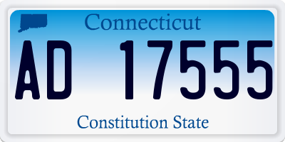 CT license plate AD17555