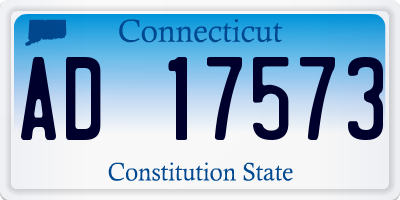 CT license plate AD17573