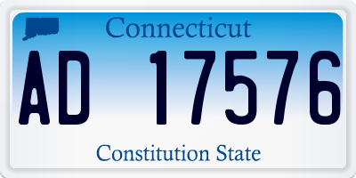 CT license plate AD17576