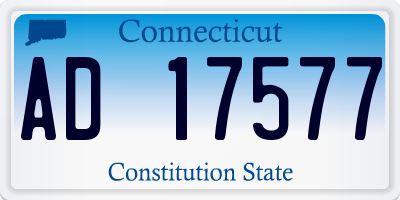 CT license plate AD17577