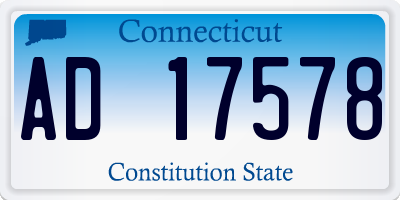 CT license plate AD17578