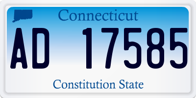 CT license plate AD17585
