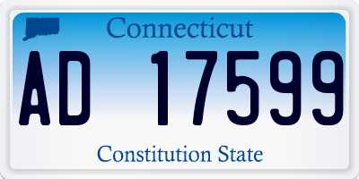 CT license plate AD17599
