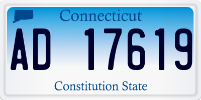 CT license plate AD17619
