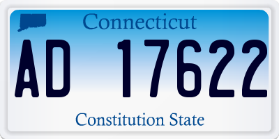 CT license plate AD17622