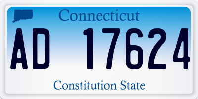 CT license plate AD17624