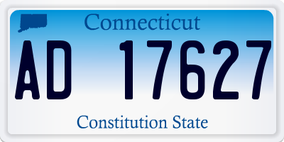 CT license plate AD17627