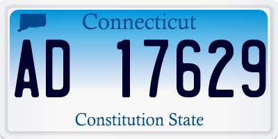CT license plate AD17629