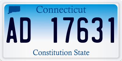CT license plate AD17631