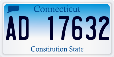 CT license plate AD17632