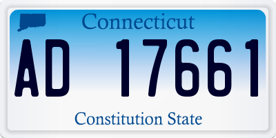 CT license plate AD17661