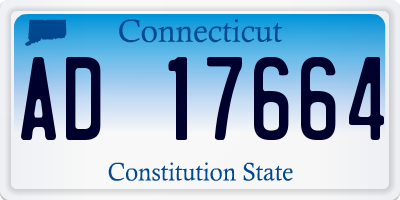 CT license plate AD17664