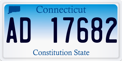 CT license plate AD17682