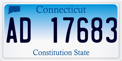 CT license plate AD17683