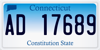 CT license plate AD17689
