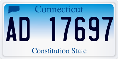 CT license plate AD17697