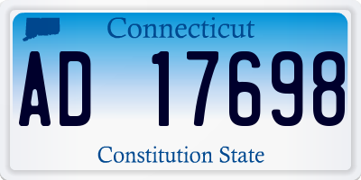 CT license plate AD17698