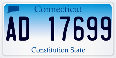 CT license plate AD17699