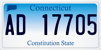 CT license plate AD17705