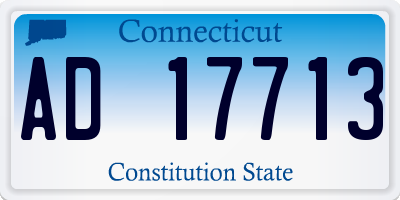 CT license plate AD17713