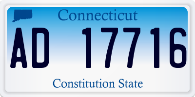 CT license plate AD17716