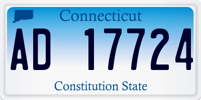 CT license plate AD17724