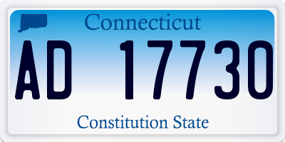 CT license plate AD17730