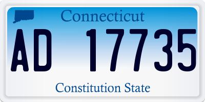 CT license plate AD17735