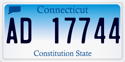 CT license plate AD17744