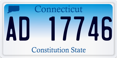 CT license plate AD17746