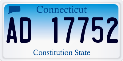 CT license plate AD17752