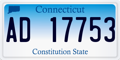 CT license plate AD17753