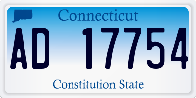 CT license plate AD17754