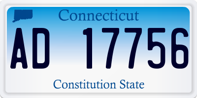 CT license plate AD17756