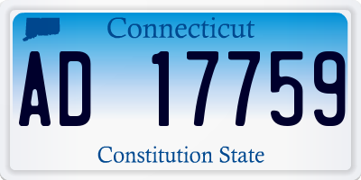 CT license plate AD17759