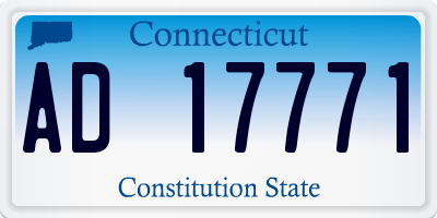CT license plate AD17771