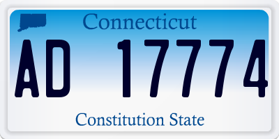 CT license plate AD17774