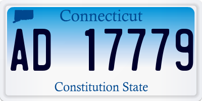 CT license plate AD17779