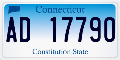 CT license plate AD17790