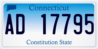 CT license plate AD17795