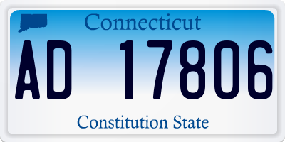 CT license plate AD17806