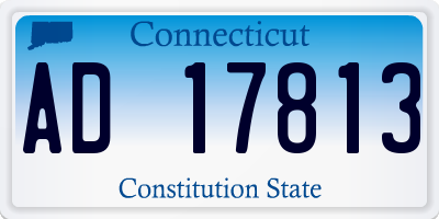 CT license plate AD17813